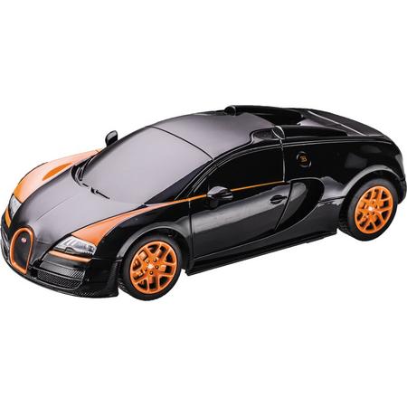 Bugatti Grand Sport Vitesse - RC - Raceauto - 1:24 - Zwart/Oranje