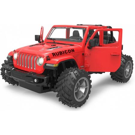 Rastar Rc Jeep Wrangler Jl 1:14 Jongens 2,4 Ghz Rood