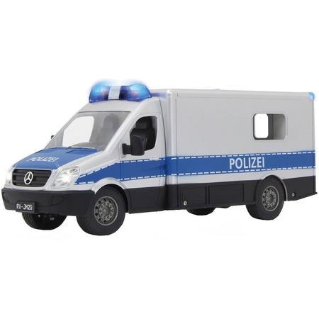 Rastar Rc Mercedes Sprinter Polizei 2,4 Ghz 1:16 Zilver/blauw