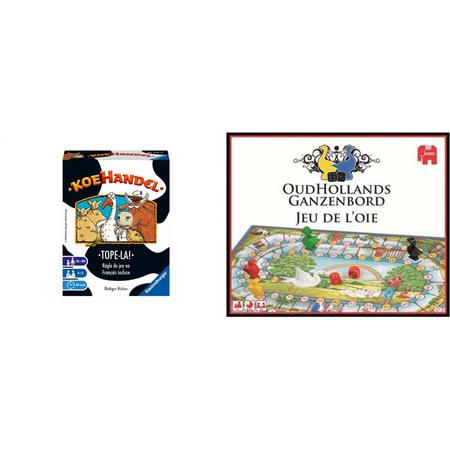 Duospeelset 2 spellen Koehandel en Ganzenbord - Kaart/bordspel