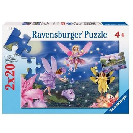 Legpuzzels - 2 van 20 stukjes - Elfjes en Eenhoorns - Ravensburger Puzzels