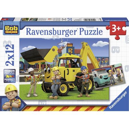 Ravensburger Bob de bouwer. Twee puzzels van 12 stukjes - kinderpuzzel