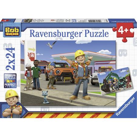 Ravensburger Bob de bouwer. Twee puzzels van 24 stukjes - kinderpuzzel