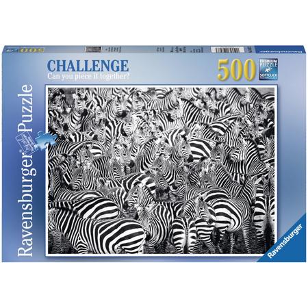 Ravensburger Challenge Zebras puzzel 500 stukjes