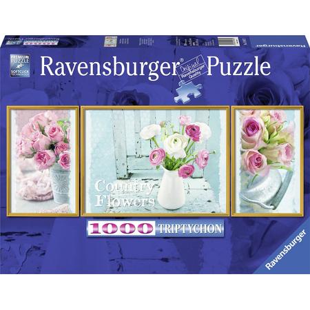 Ravensburger Country flowers - Puzzel van 1000 stukjes triptychon