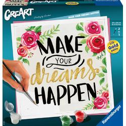   CreArt Make Your Dreams Happen - Schilderen op nummer voor volwassenen -  
