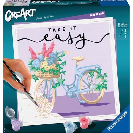 Ravensburger CreArt Take It Easy - Schilderen op nummer voor volwassenen - Hobbypakket