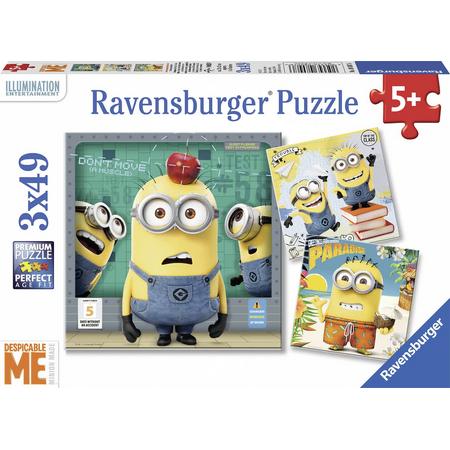 Ravensburger Despicable me- Drie puzzels van 49 stukjes - kinderpuzzel