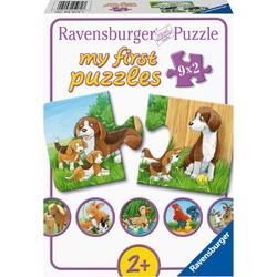   Dierenfamilies op de boerderij - My First puzzles - 9x2 stukjes - kinderpuzzel