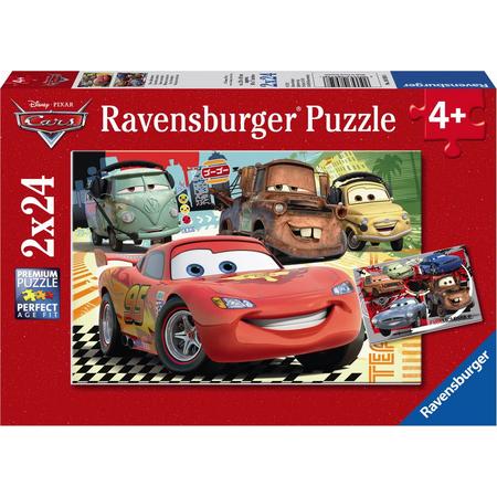 Ravensburger Disney Cars Nieuwe avonturen- Twee puzzels van 24 stukjes - kinderpuzzel