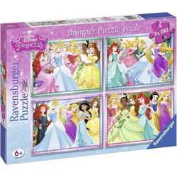   Disney Princess Legpuzzel 4 x 100 stuk(s)