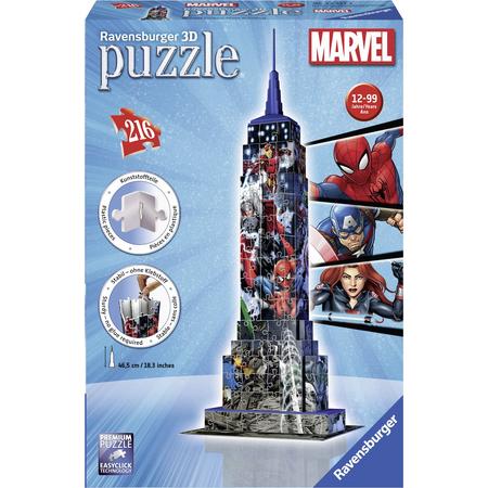 Ravensburger Empire State Building Marvel Avengers- 3D puzzel gebouw - 216 stukjes