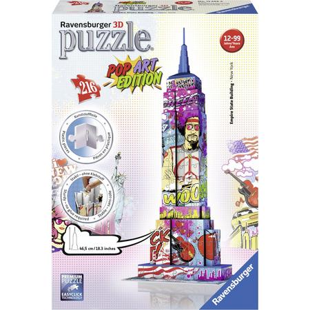 Ravensburger Empire State Building Pop Art - 3D Puzzel gebouw van 216 stukjes