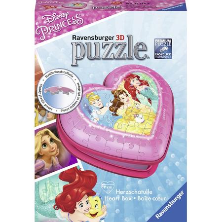Ravensburger Hartendoosje Disney Princess - Girly Girl 3D puzzel - 54 stukjes