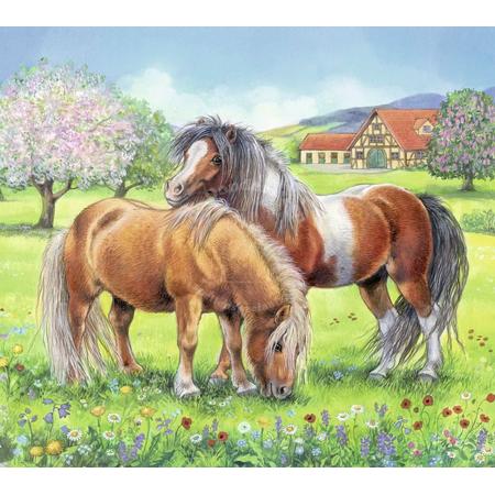 Ravensburger Houten Puzzel - Paarden in de Wei