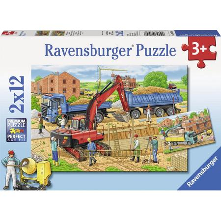 Ravensburger Huizenbouw- Twee puzzels van 12 stukjes - kinderpuzzel