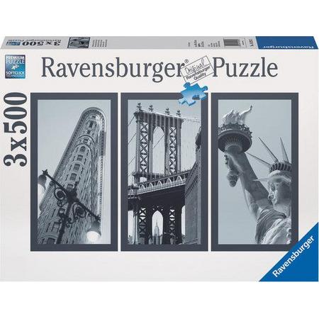 Ravensburger Impressies van New York (3 x 500) - Legpuzzel