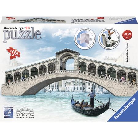 Ravensburger Ponte de Rialto venetië - 3D puzzel gebouw - 216 stukjes