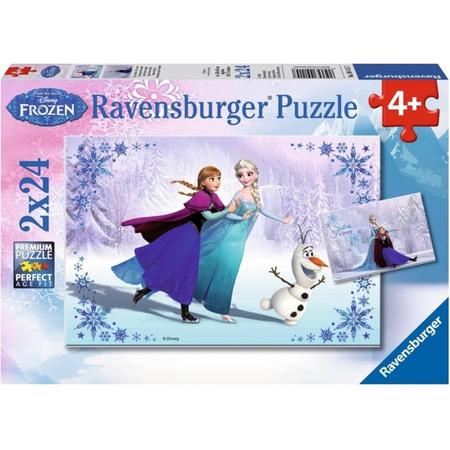 Ravensburger Puzzel frozen: 2 x 24 stukjes