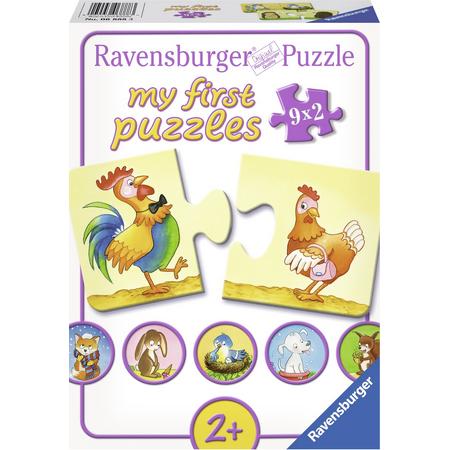 Ravensburger Tegenovergestelden - My First puzzles -9x2 stukjes - kinderpuzzel