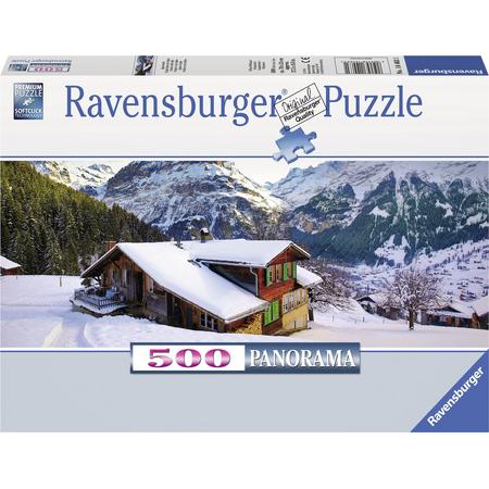 Ravensburger Winterlandschap - Puzzel van 500 stukjes