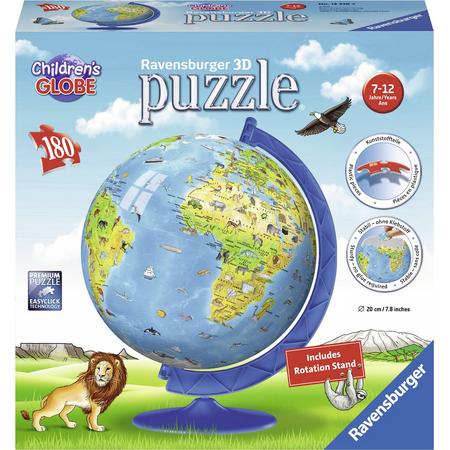 Ravensburger XXL Kinder globe (Engels)- 3D Puzzel - 180 stukjes