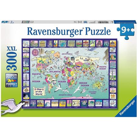 Ravensburger legpuzzel 300XXL stukjes map of the world