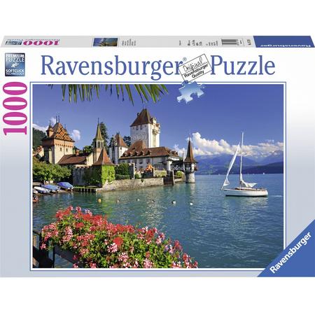 Ravensburger puzzel Aan het meer Thun, Bern - Legpuzzel - 1000 stukjes