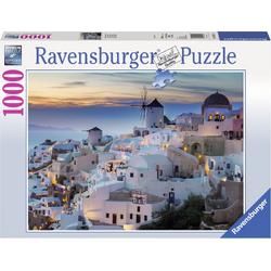 Ravensburger puzzel Avond in Santorini - Legpuzzel - 1000 stukjes