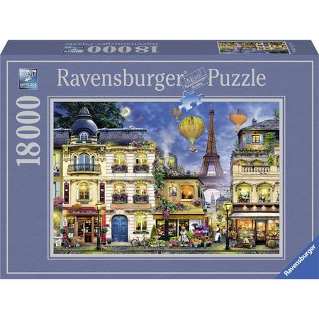 Ravensburger puzzel Avondwandeling in Parijs - Legpuzzel - 18000 stukjes