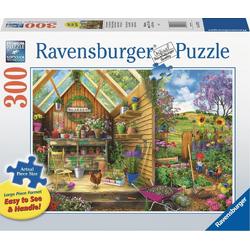   puzzel Blik in het tuinhuis - Legpuzzel - 300 stukjes extra groot