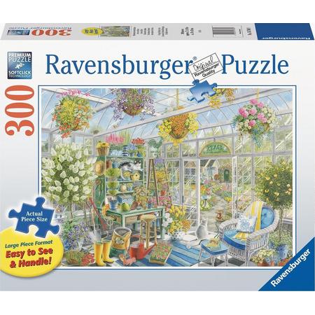 Ravensburger puzzel Bloeiende tuinkas - Legpuzzel - 300 stukjes extra groot