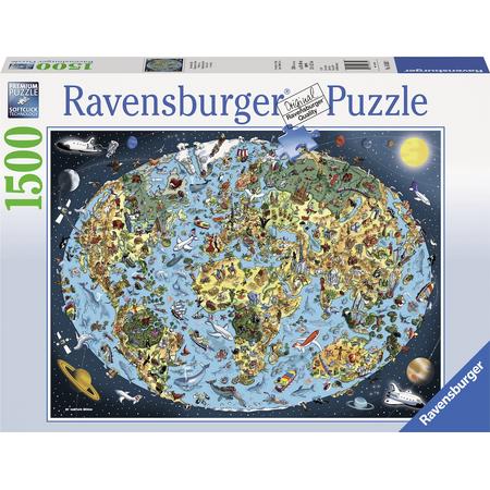 Ravensburger puzzel Bontgekleurde aarde - legpuzzel - 1500 stukjes