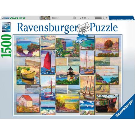 Ravensburger puzzel Coastal Collage - Legpuzzel - 1500 stukjes