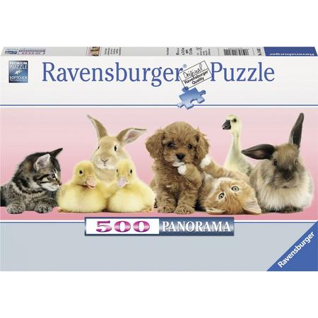 Ravensburger puzzel Dierenvrienden (panorama) - Legpuzzel - 500 stukjes