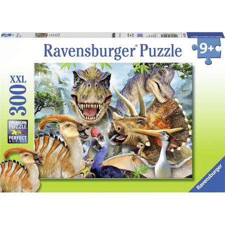 Ravensburger puzzel Dino selfies - legpuzzel - 300 stukjes