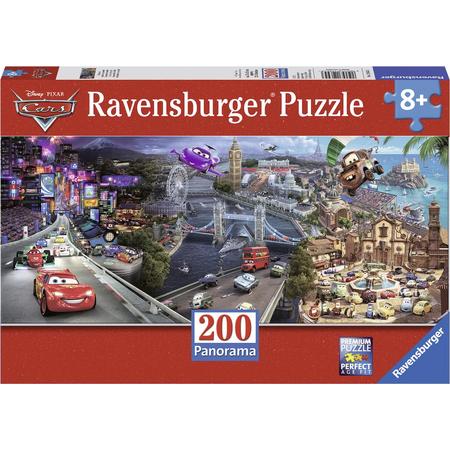 Ravensburger puzzel Disney Cars (panorama) - panorama - Legpuzzel - 200 stukjes