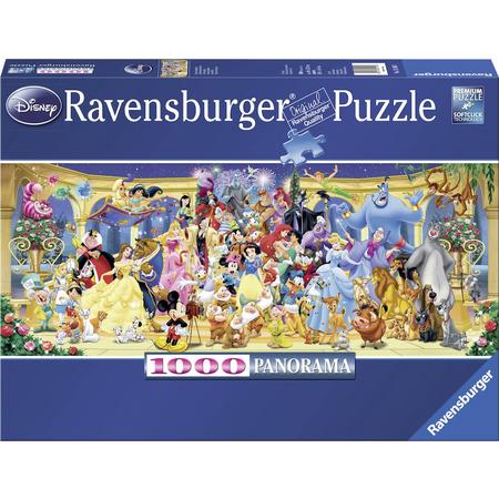 Ravensburger puzzel Disney groepsfoto - panorama - Legpuzzel - 1000 stukjes