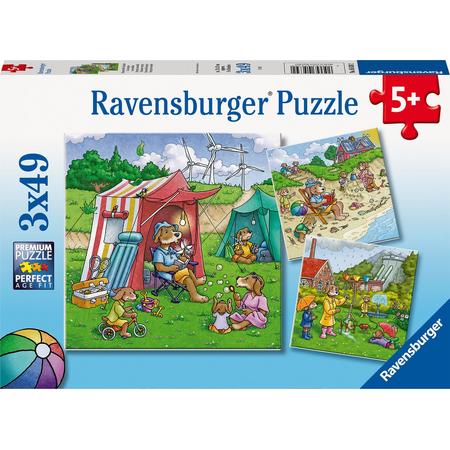 Ravensburger puzzel Duurzame energie - Drie puzzels - 49 stukjes - kinderpuzzel