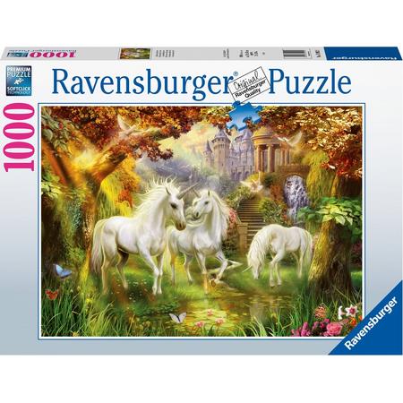 Ravensburger puzzel Eenhoorns in de herfst - Legpuzzel - 1000 stukjes