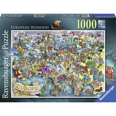 Ravensburger puzzel Europese wonders - Legpuzzel - 1000 stukjes