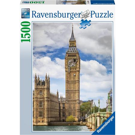 Ravensburger puzzel Grappige kat op de Big Ben - Legpuzzel - 150 stukjes