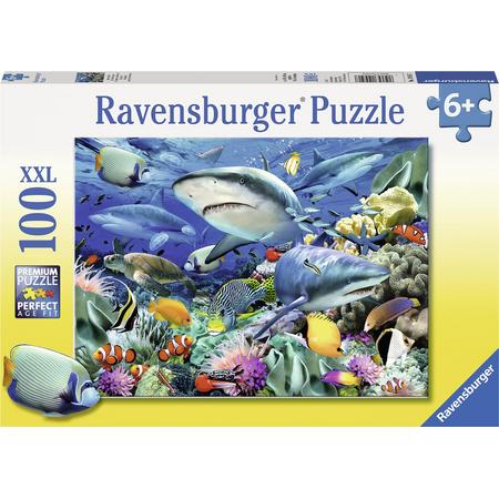 Ravensburger puzzel Haaien rif - Legpuzzel - 100 stukjes
