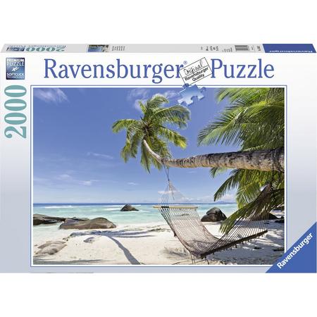 Ravensburger puzzel Hangmat op het strand - Legpuzzel - 2000 stukjes