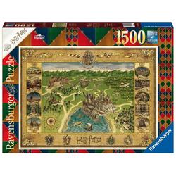   puzzel Harry Potter Hogwarts Map - Legpuzzel - 1500 stukjes
