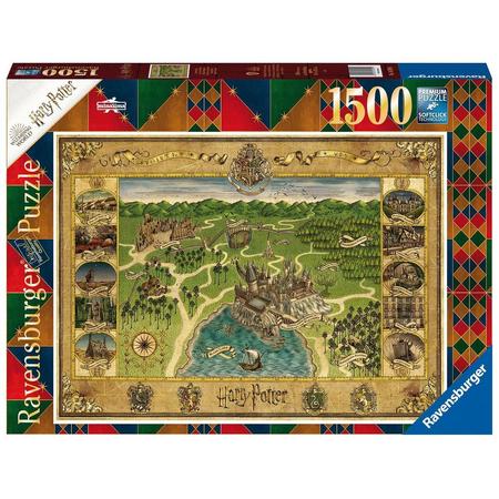 Ravensburger puzzel Harry Potter Hogwarts Map - Legpuzzel - 1500 stukjes