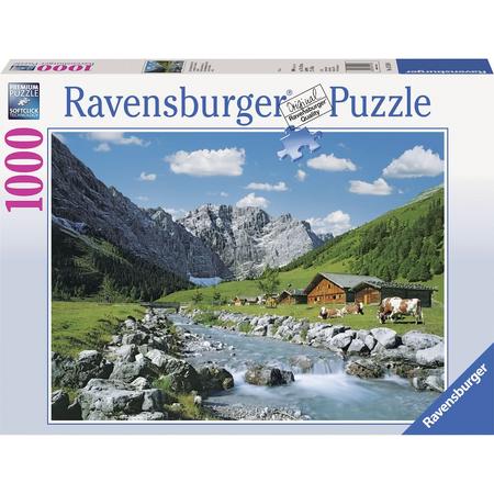 Ravensburger puzzel Karwendelgebergte, Oostenrijk - Legpuzzel - 1000 stukjes