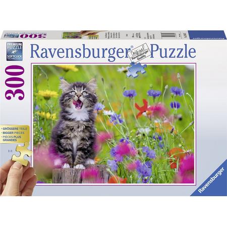Ravensburger puzzel Katje in een bloemenzee - Legpuzzel - 300 stukjes