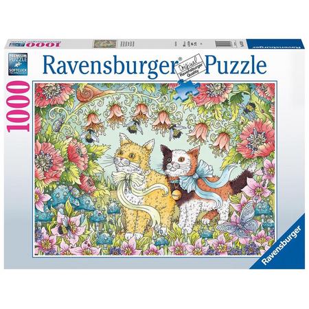 Ravensburger puzzel Kattenvriendschap - Legpuzzel - 1000 stukjes