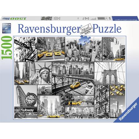 Ravensburger puzzel Kleuraccenten in New York - legpuzzel - 1500 stukjes